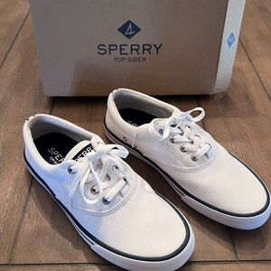 Sperry Men's Canvas Boat Shoes - White